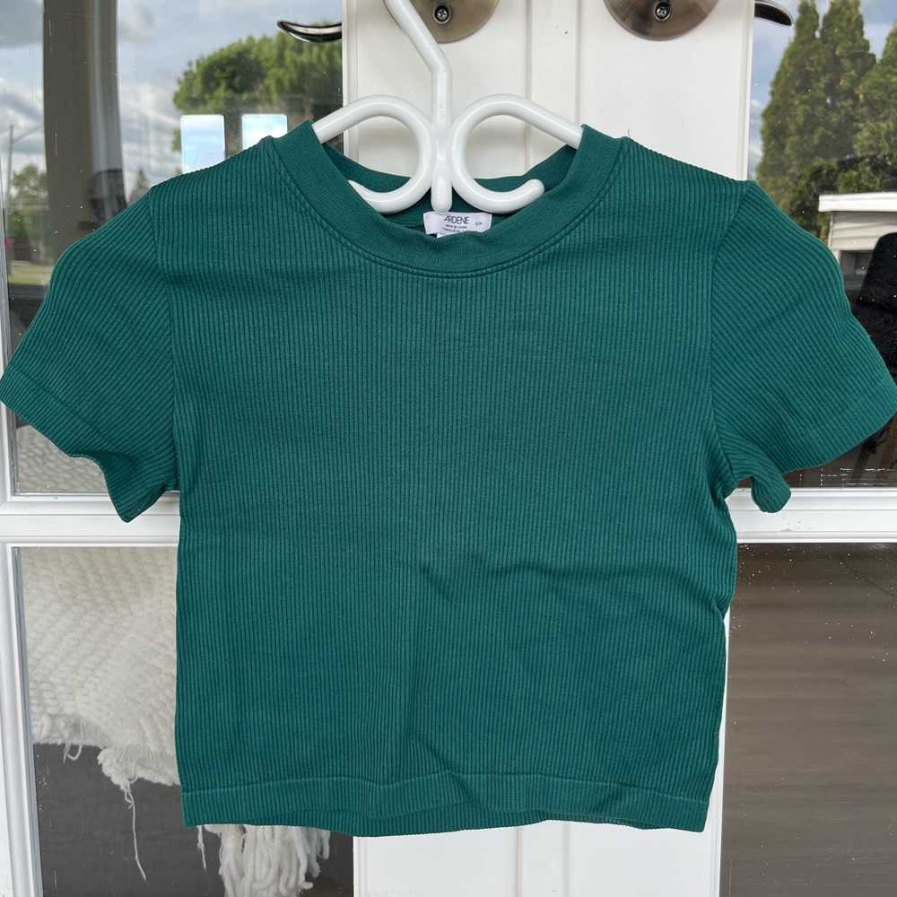Ardene Green Cropped T-Shirt